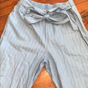 Light Washed blue pants with stripes